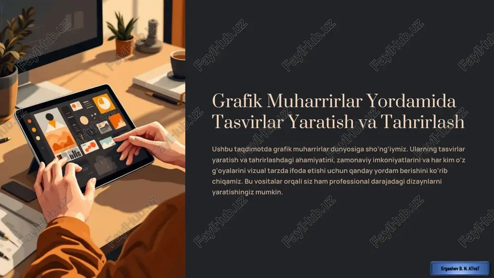 grafik muharrirlar yordamida tasvirlar yaratish va tahrirlash — PDF