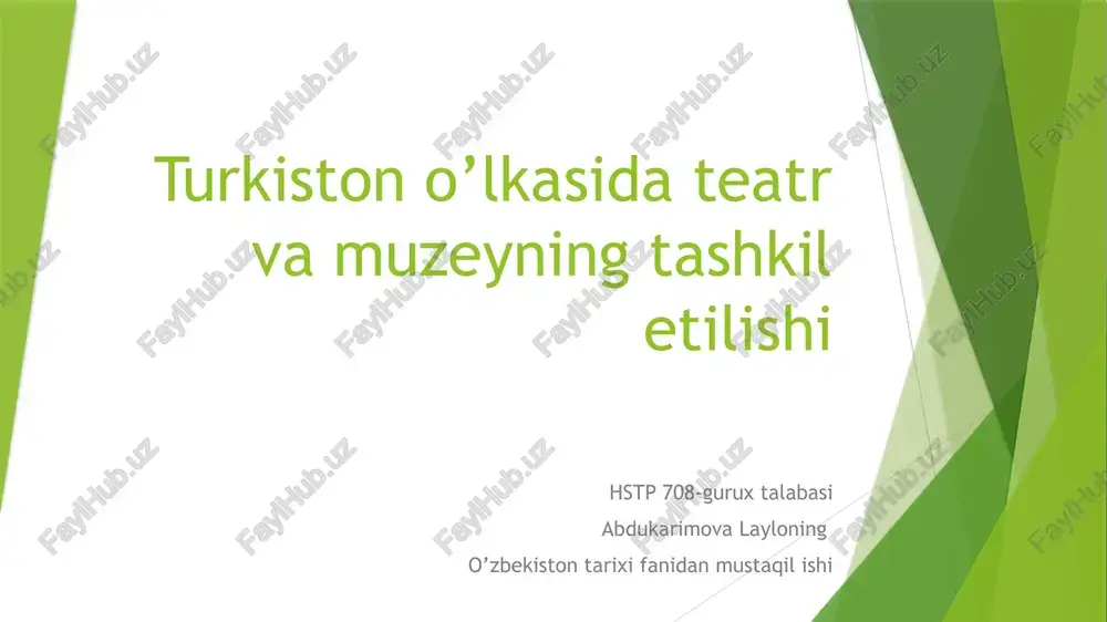 jadid teatrlari — PPTX