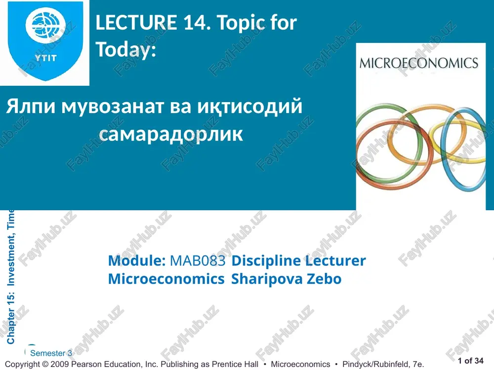 microeconomics — PPT