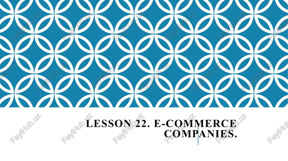 e-commerce companies — PPTX