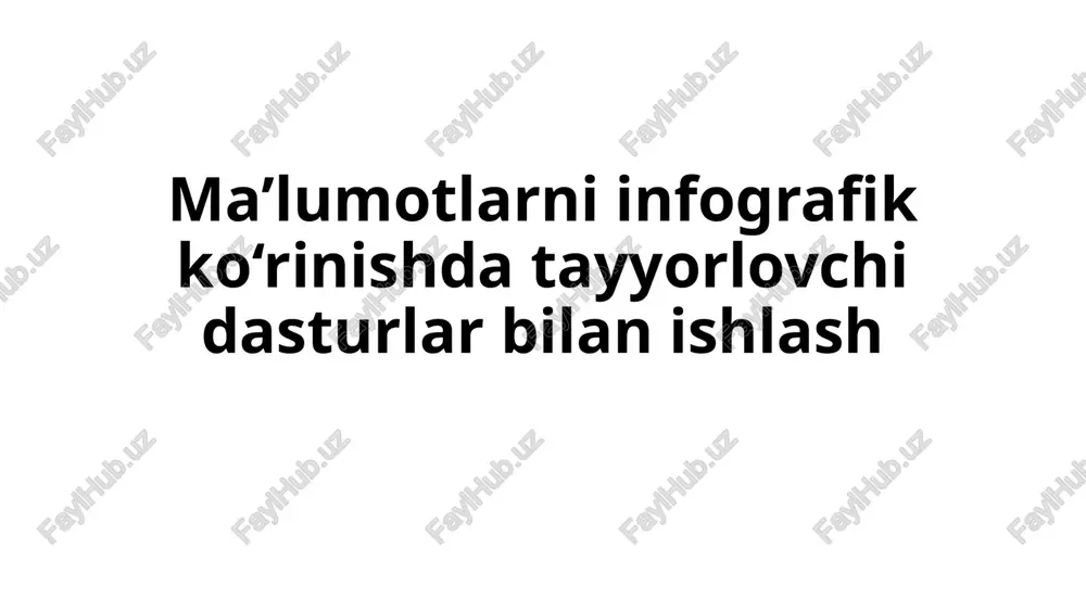 infografiya darsi — PPTX