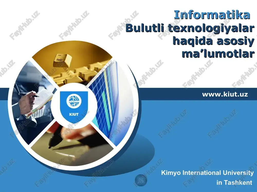 bulutli texnologiyalar haqida asosiy ma’lumotlar — PPT