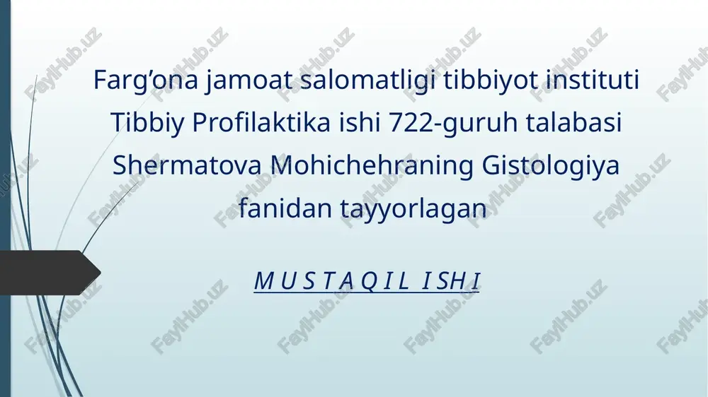 mushaklar qisqarishining morfologik asoslari — PPTX
