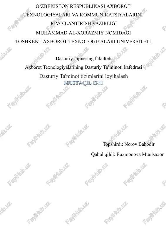 spetsifikatsiya usullari va kodo generatsiya imkoniyatlari — PPTX