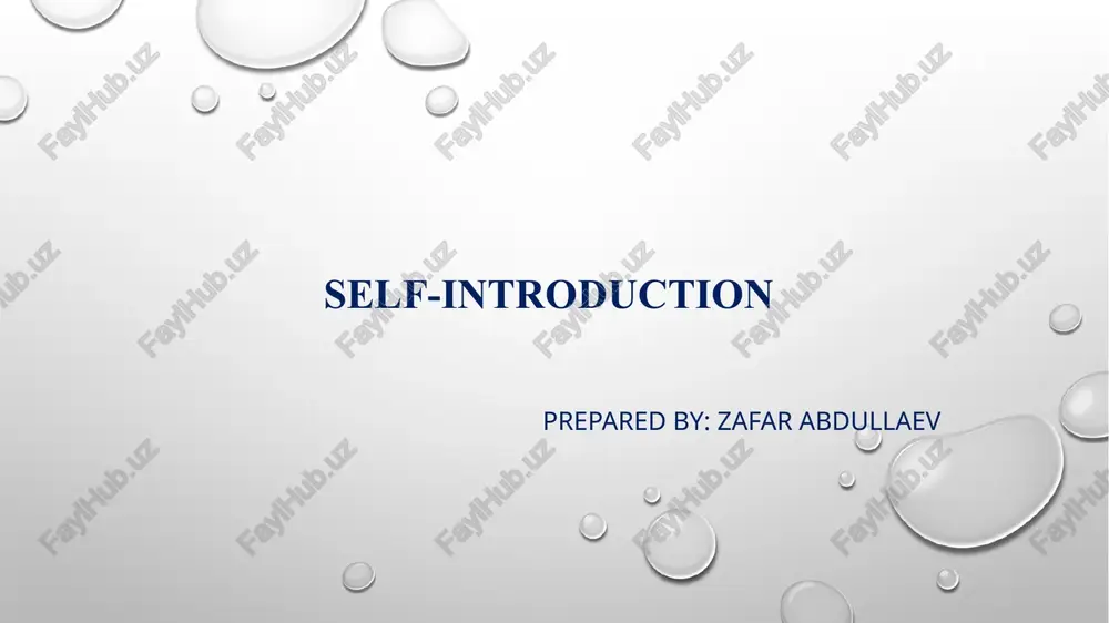 self-introduction — PPTX
