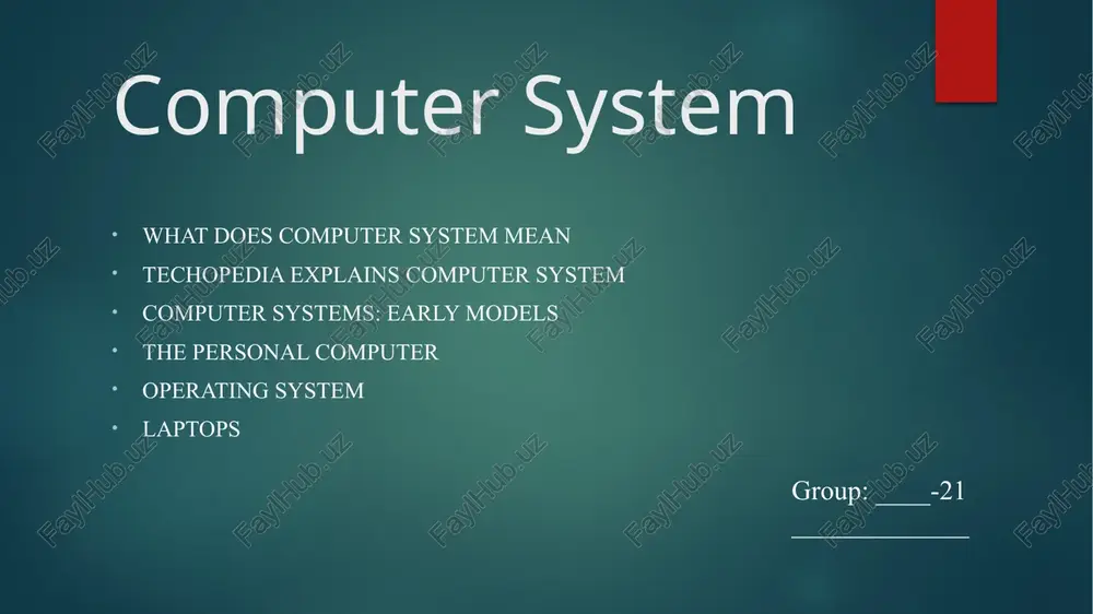 computer system — PPTX