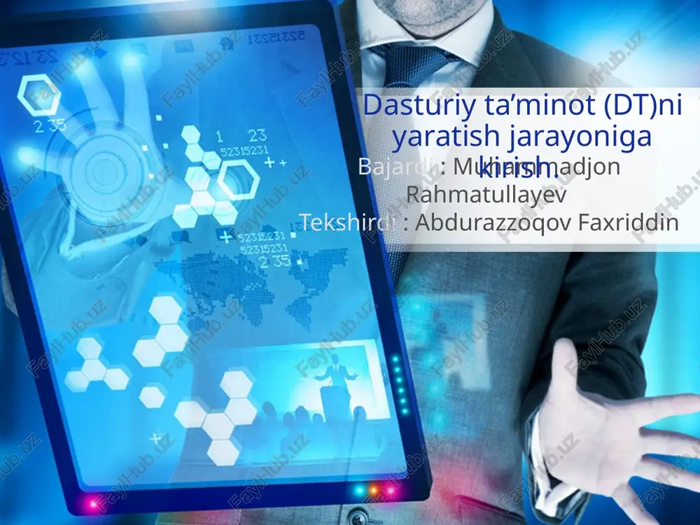dasturiy ta’minot (dt) — PPTX