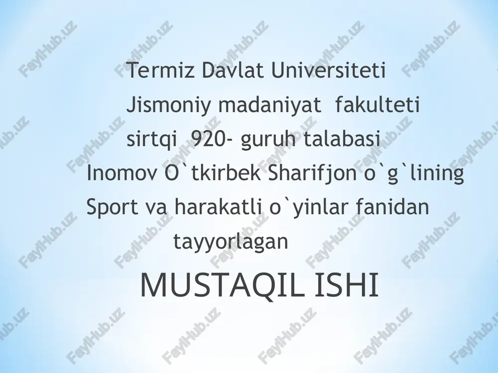 yengil atletika — PPT