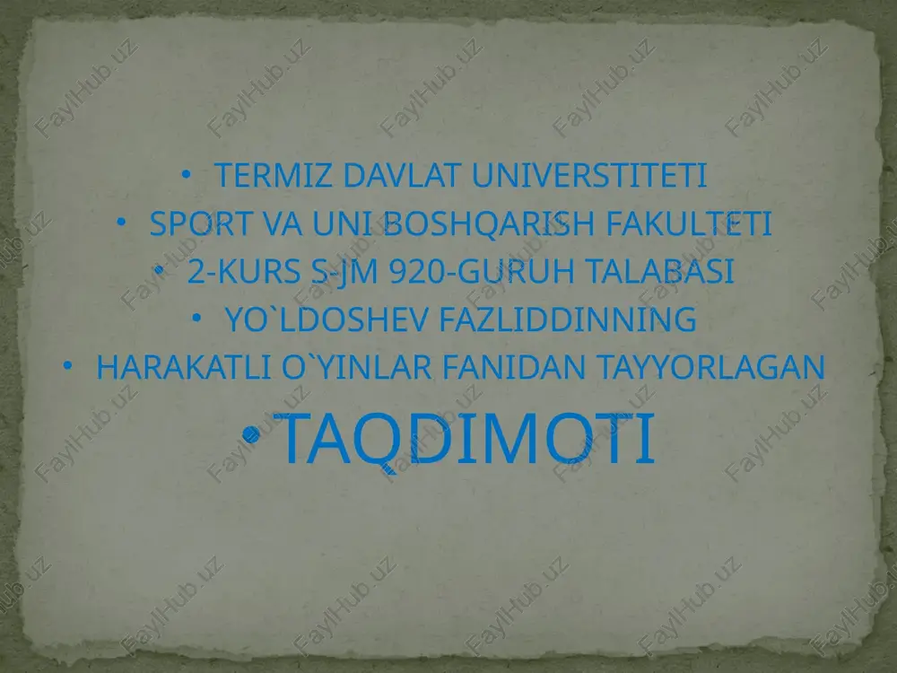 basketbolning tarixi — PPTX