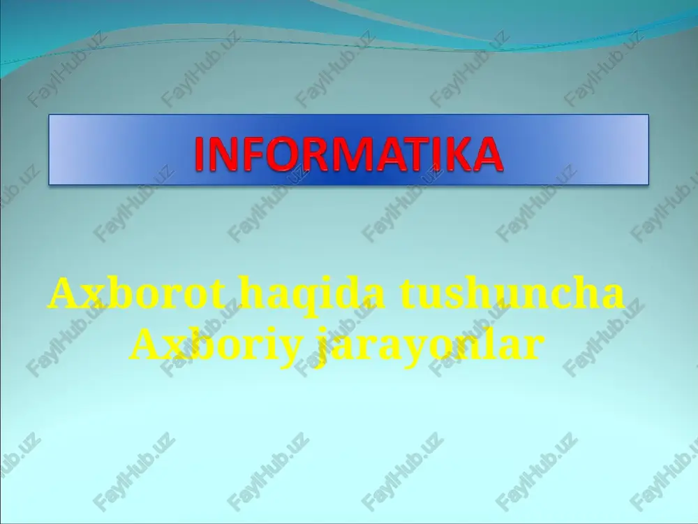 informaatika — PPT