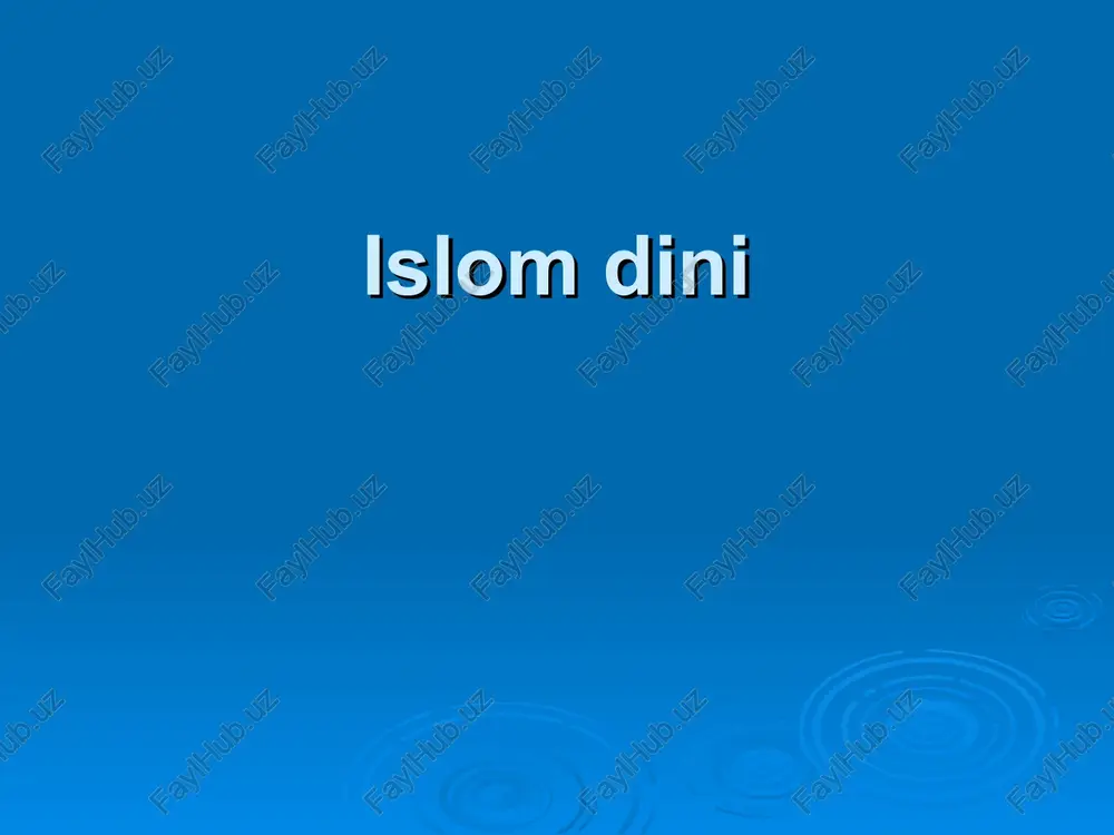 al-buxoriy, jomi' as-sahih (ishonarli to`plam) — PPT