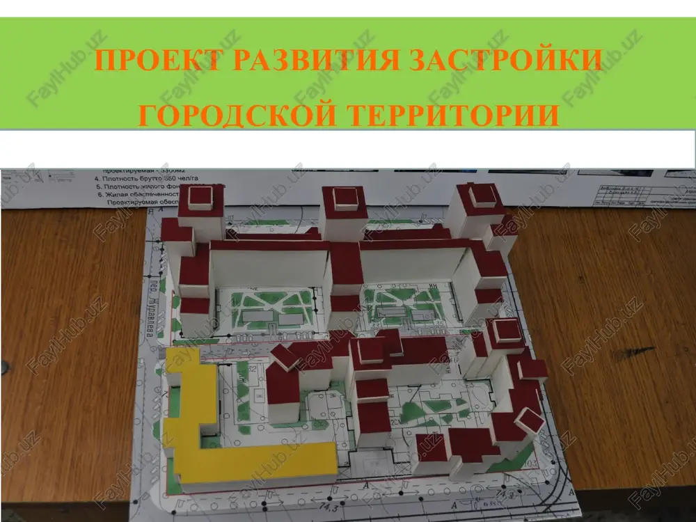 proekt razvitiya zastroyki gorodskoy territorii — PPT