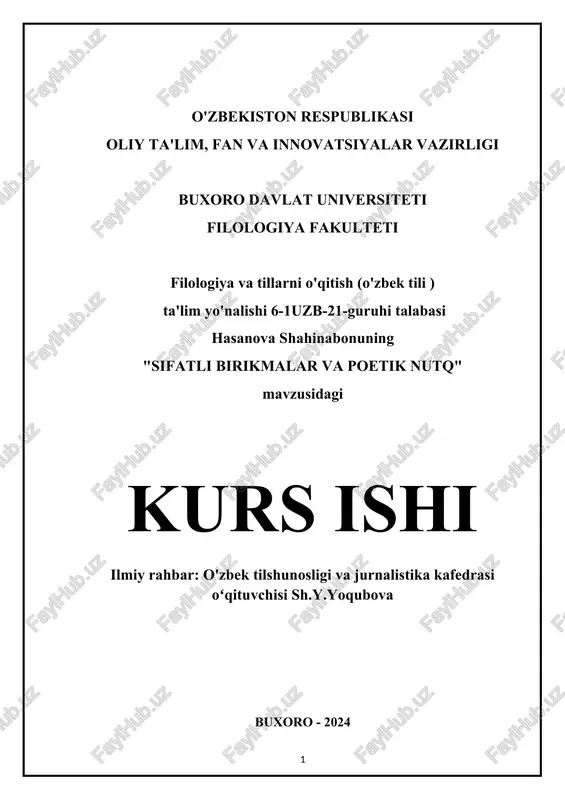 sifatli birikmalar va poetik nutq — DOCX