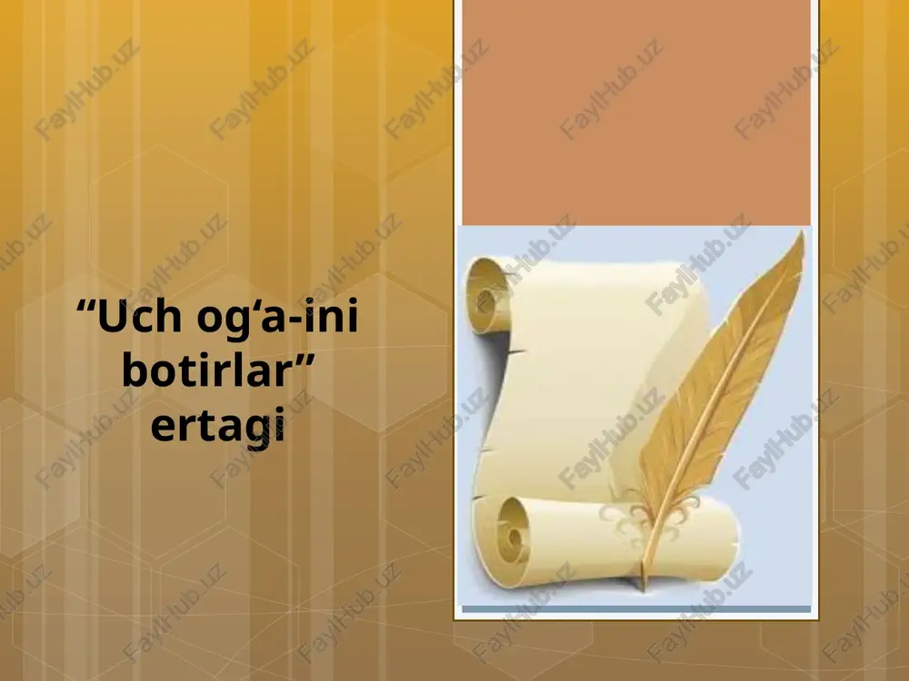 uchog‘a-inibotirlar — PPTX