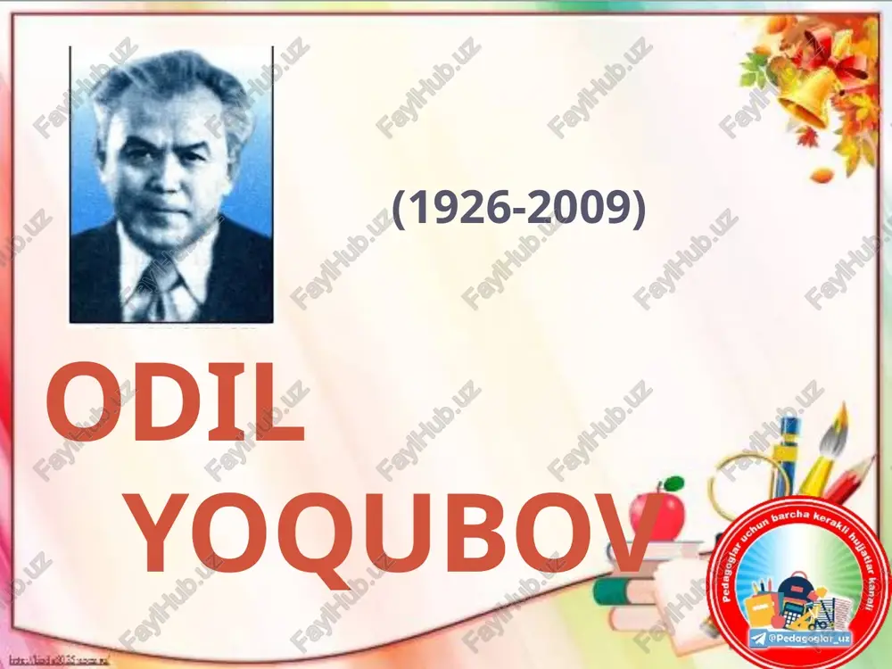 odil yoqubov — PPTX
