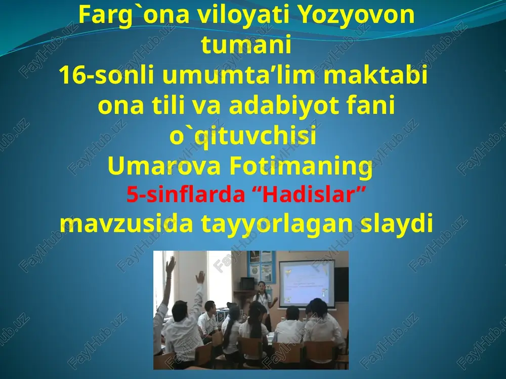hadislar — PPTX