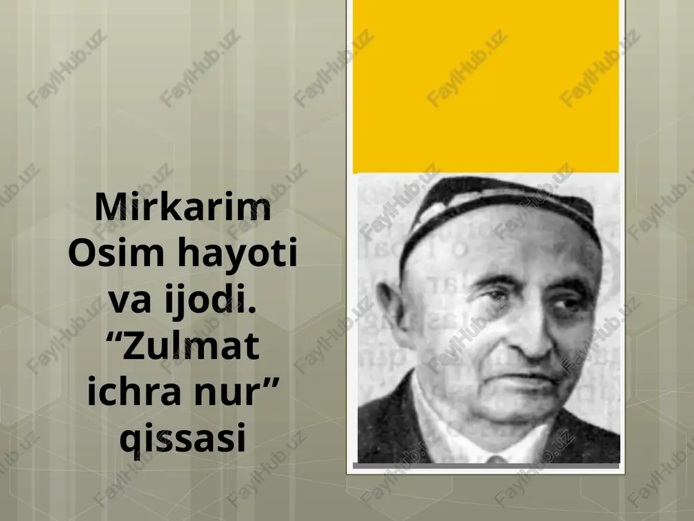 "zulmatichranur" qissasi — PPTX