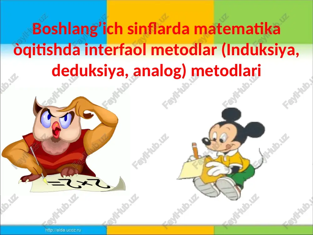 induksiya, deduksiya, analogiyalar — PPT