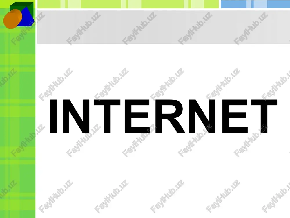 internet haqida — PPT