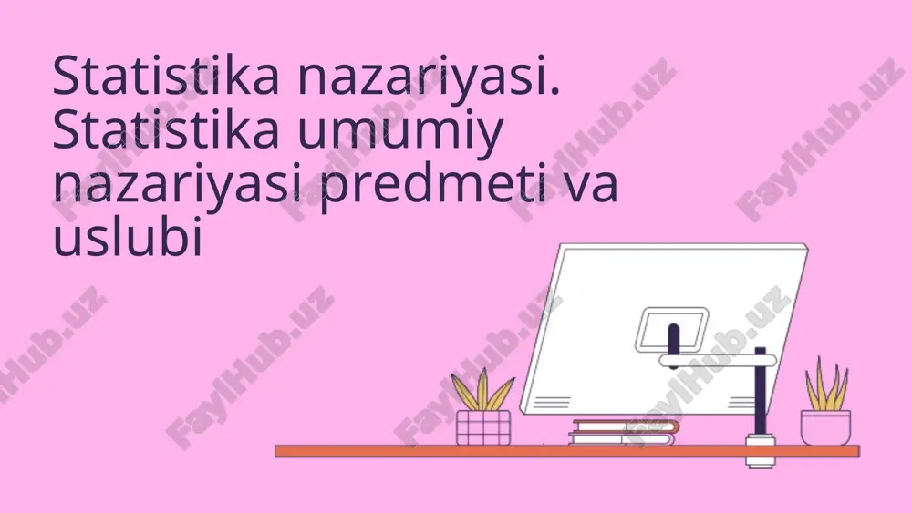 statistika nazariyasi — PPTX
