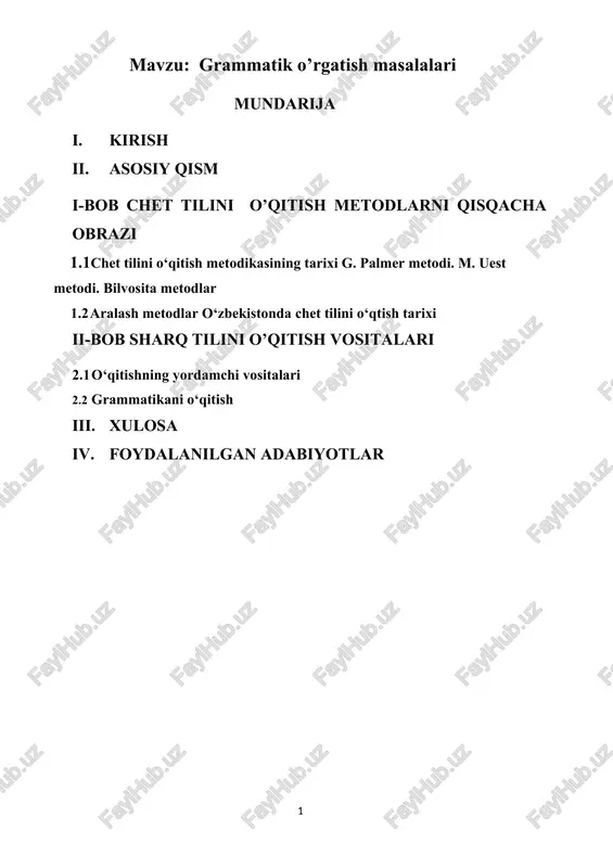 grammatik o’rgatish masalalari — DOCX
