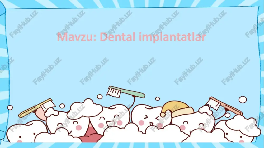 dental implantlar — PPTX