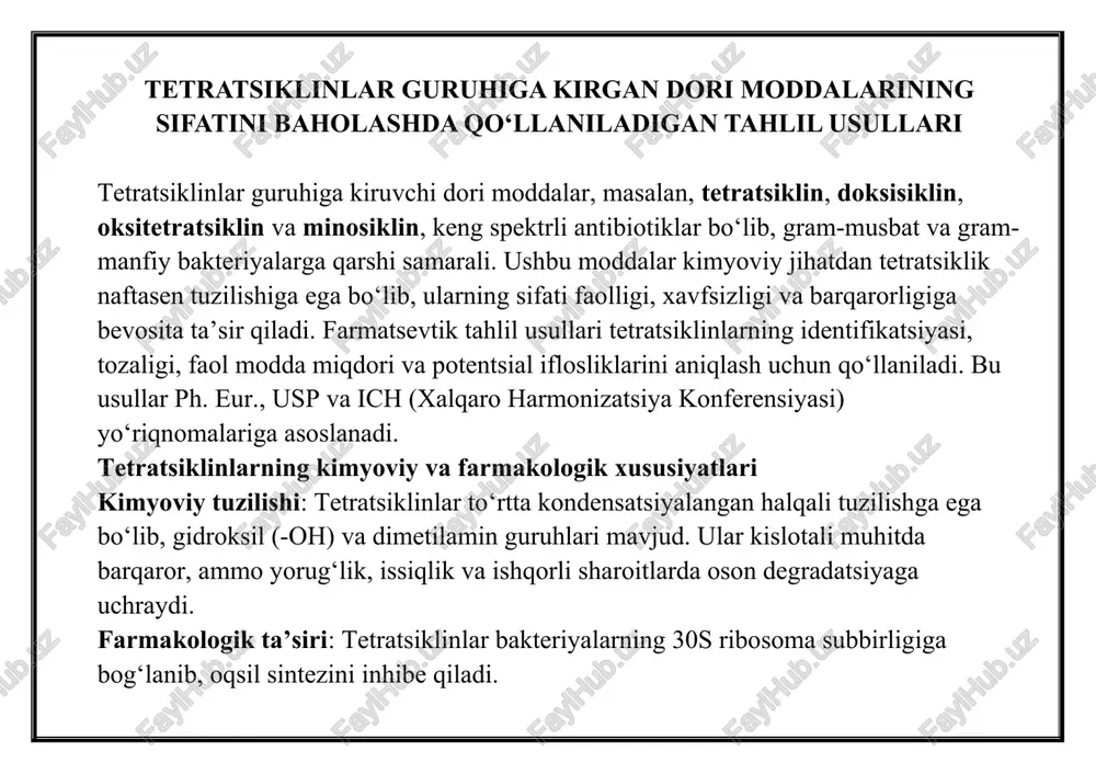 tetratsiklinlar — DOCX