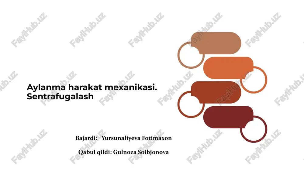 aylanma harakat mexanikasi — PPTX