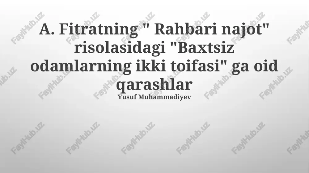 rahbari najot — PPTX