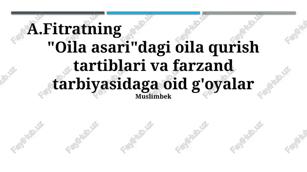 "oila asari" — PPTX