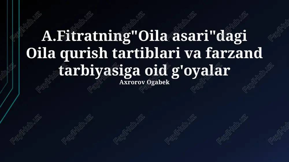 oila asari — PPTX