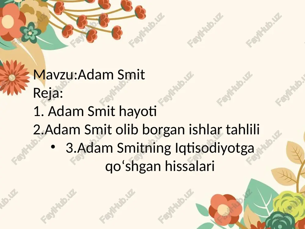 adam smit — PPTX