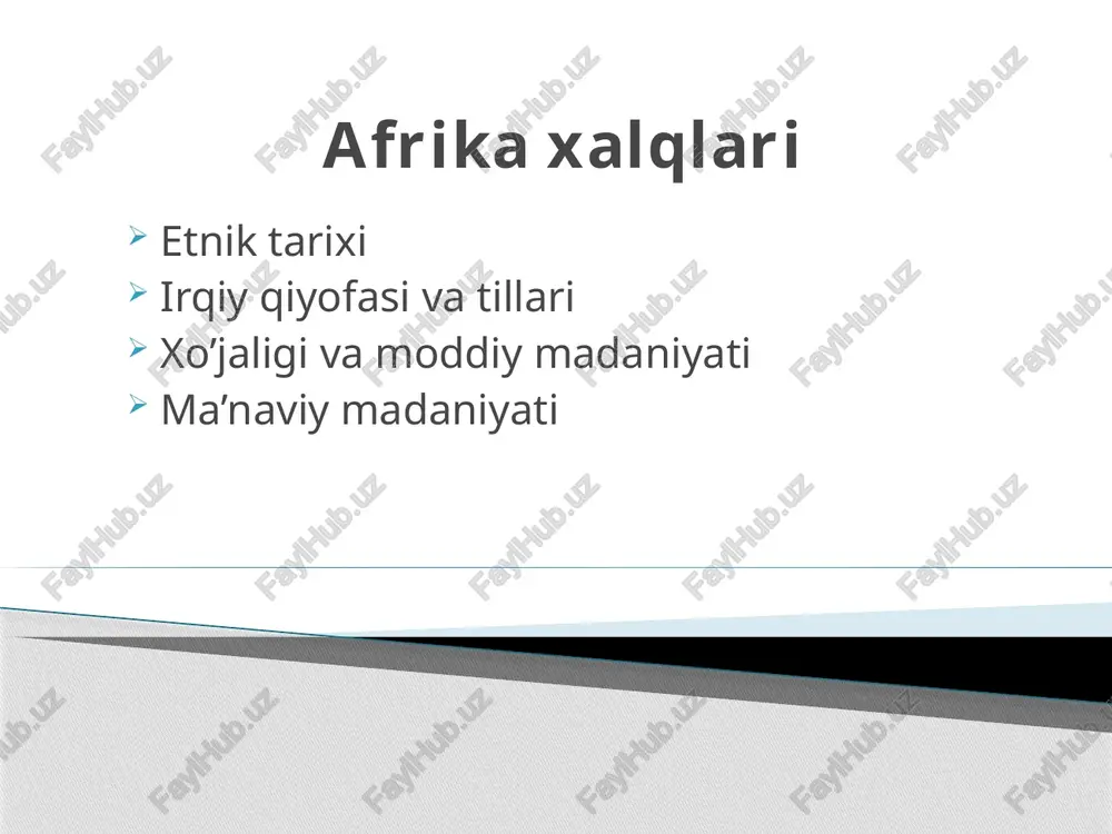 afrika xalqlari — PPTX