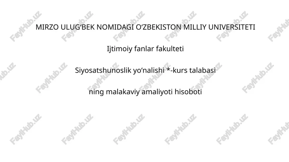 himoya-amalining ikkinchi haftasi — PPTX
