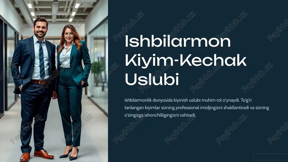 ishbilarmon kiyim-kechak uslubi — PPTX