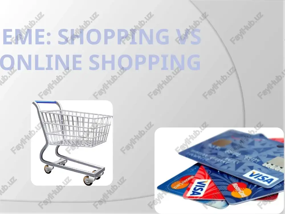 shopping vs online shopping — PPTX