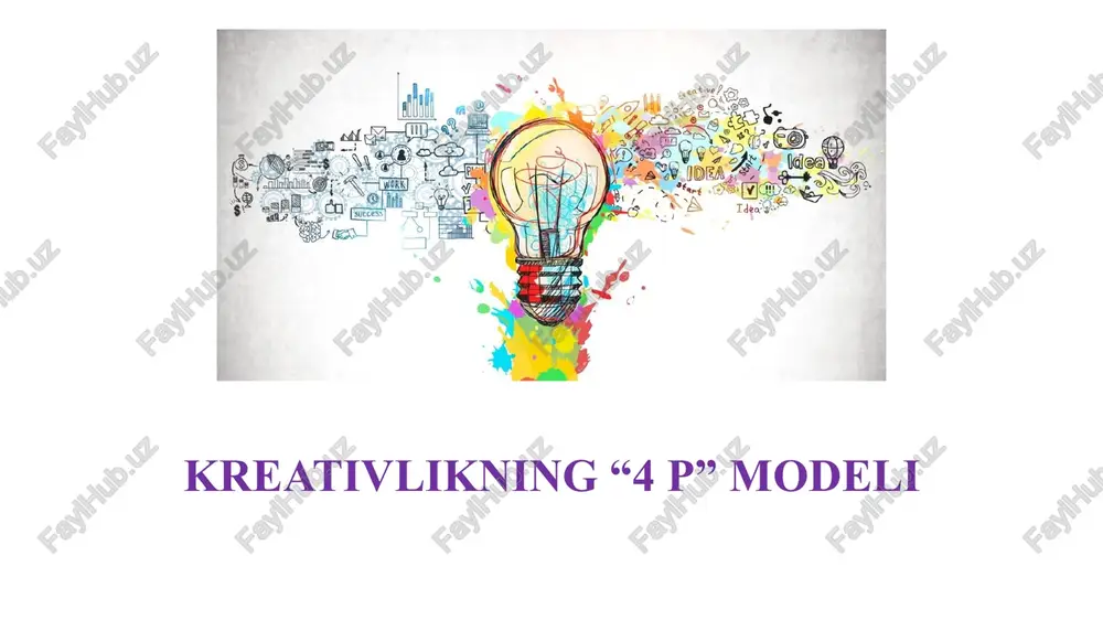 kreativlikning “4 p” modeli — PPTX