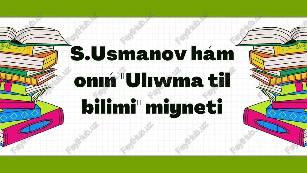 ulıwma til bilimi — PDF
