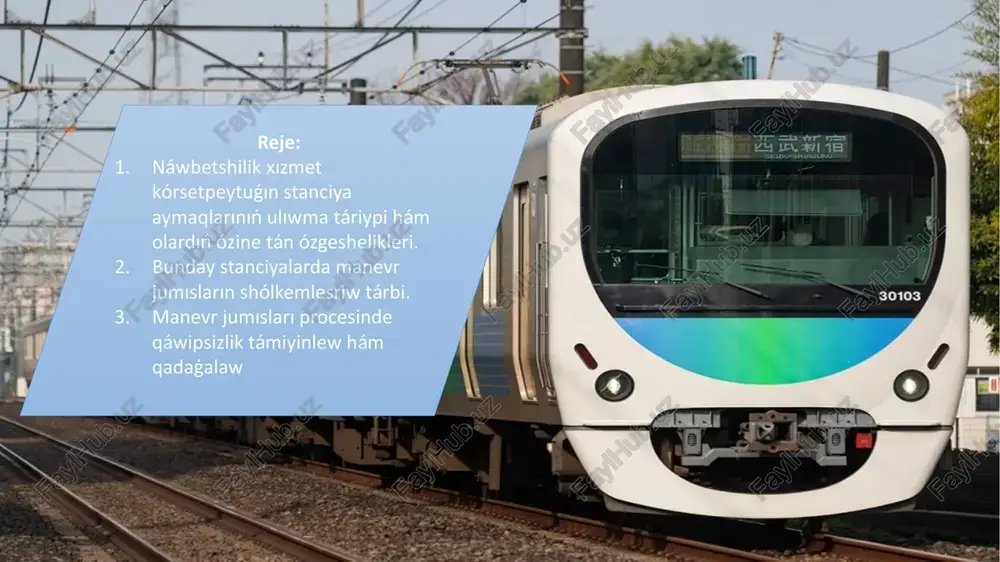 manevr jumıslarının yeri hám alemi — PPTX
