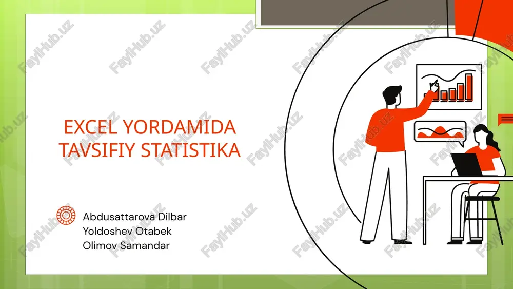 excel yordamida tavsifiy statistika — PPTX