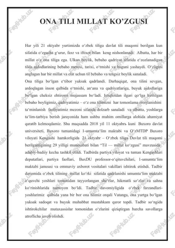 til — millat ko‘zgusi — DOCX