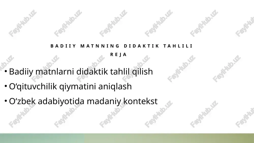 badiiymatnning didaktik tahlili — PPTX