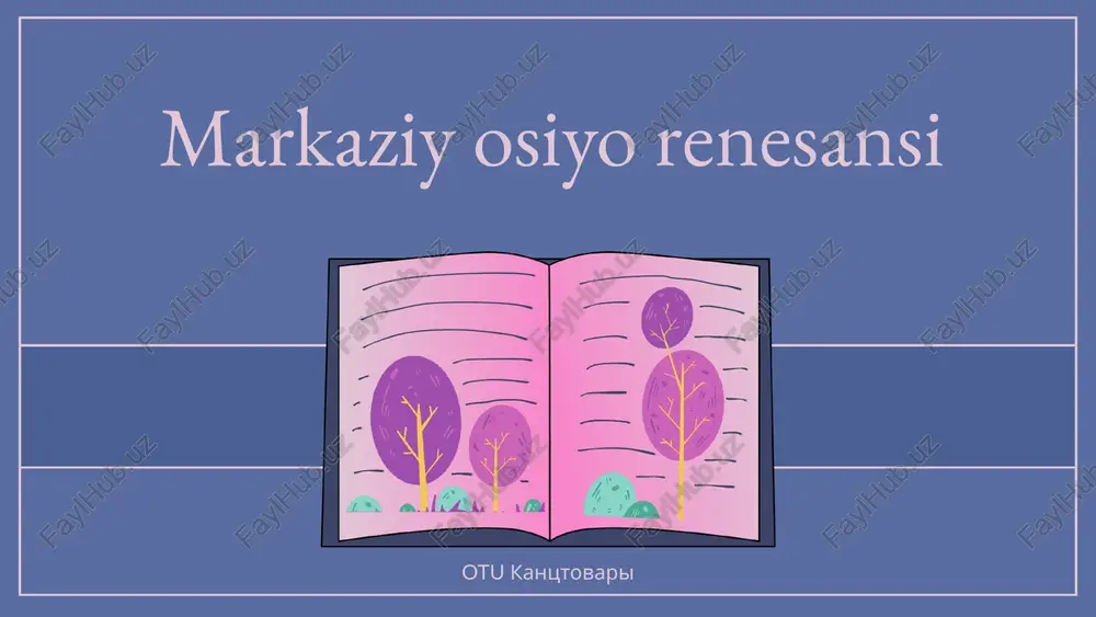 markaziy osiyo renesansi — PPTX