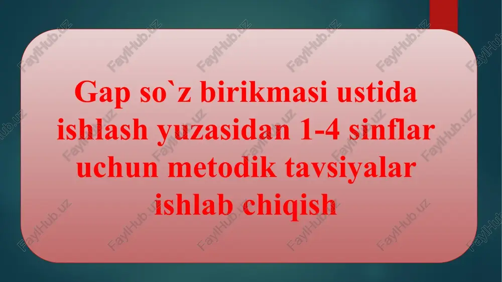 sintaksisga oid materiallar — PPTX