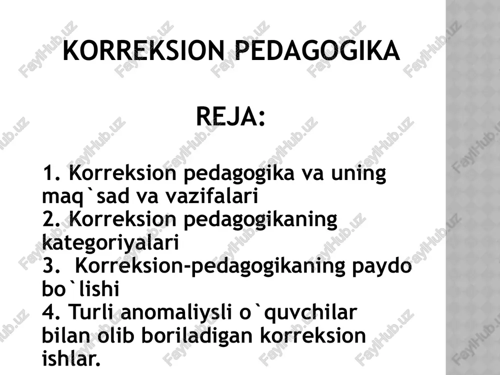 korrektsionpedagogika rejasi — PPTX