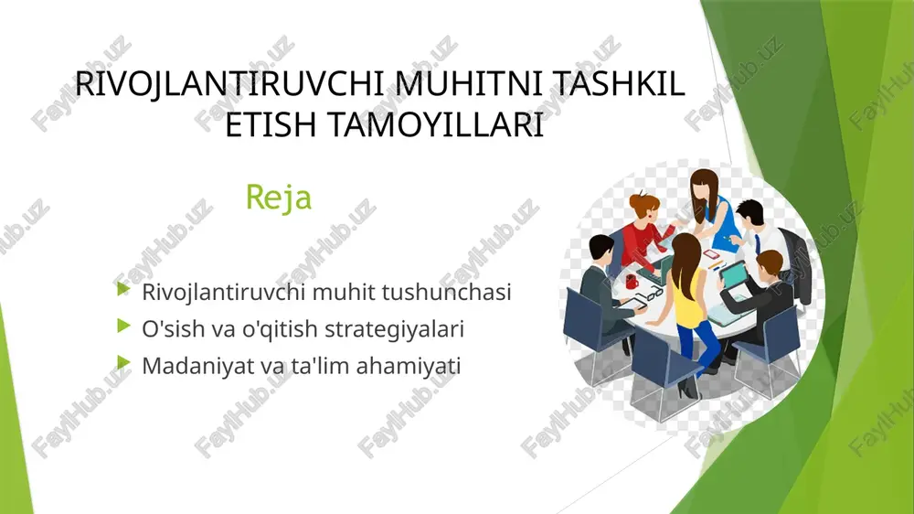 rivojlantiruvchi muhit tushunchasi — PPTX