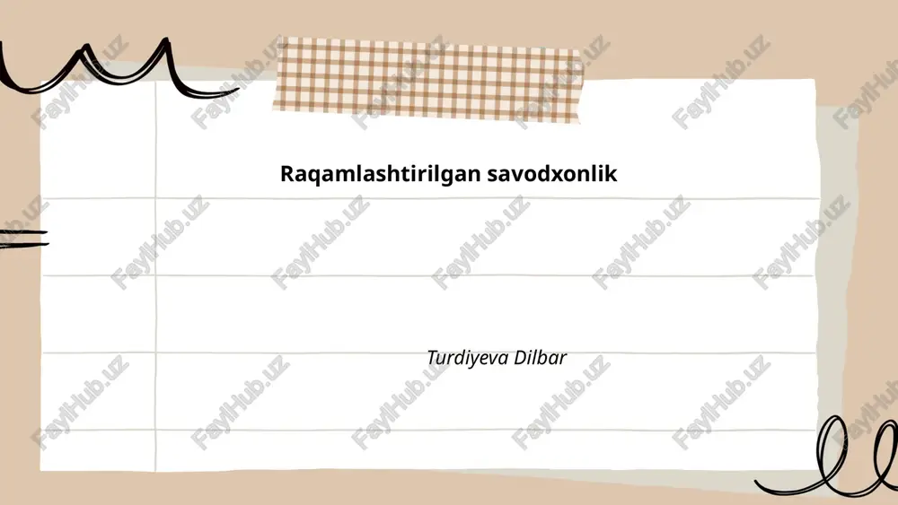 raqamlashtirilgan savodxonlik — PPTX