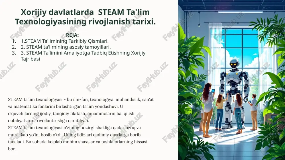 steam ta'lim texnologiyasi — PPTX