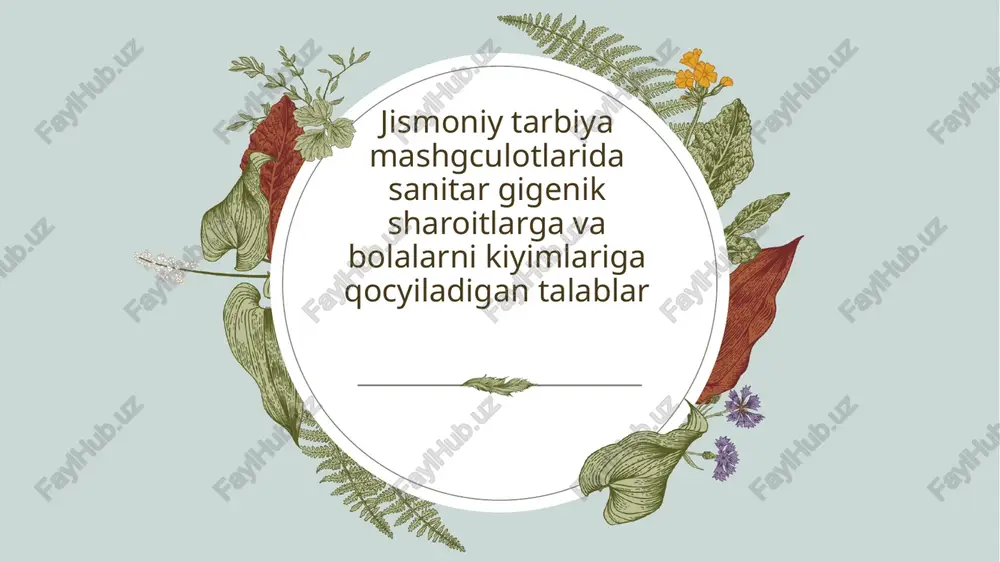 bolalar uchun sport kiyimlari — PPTX