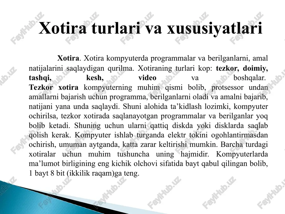 xotira — PPT